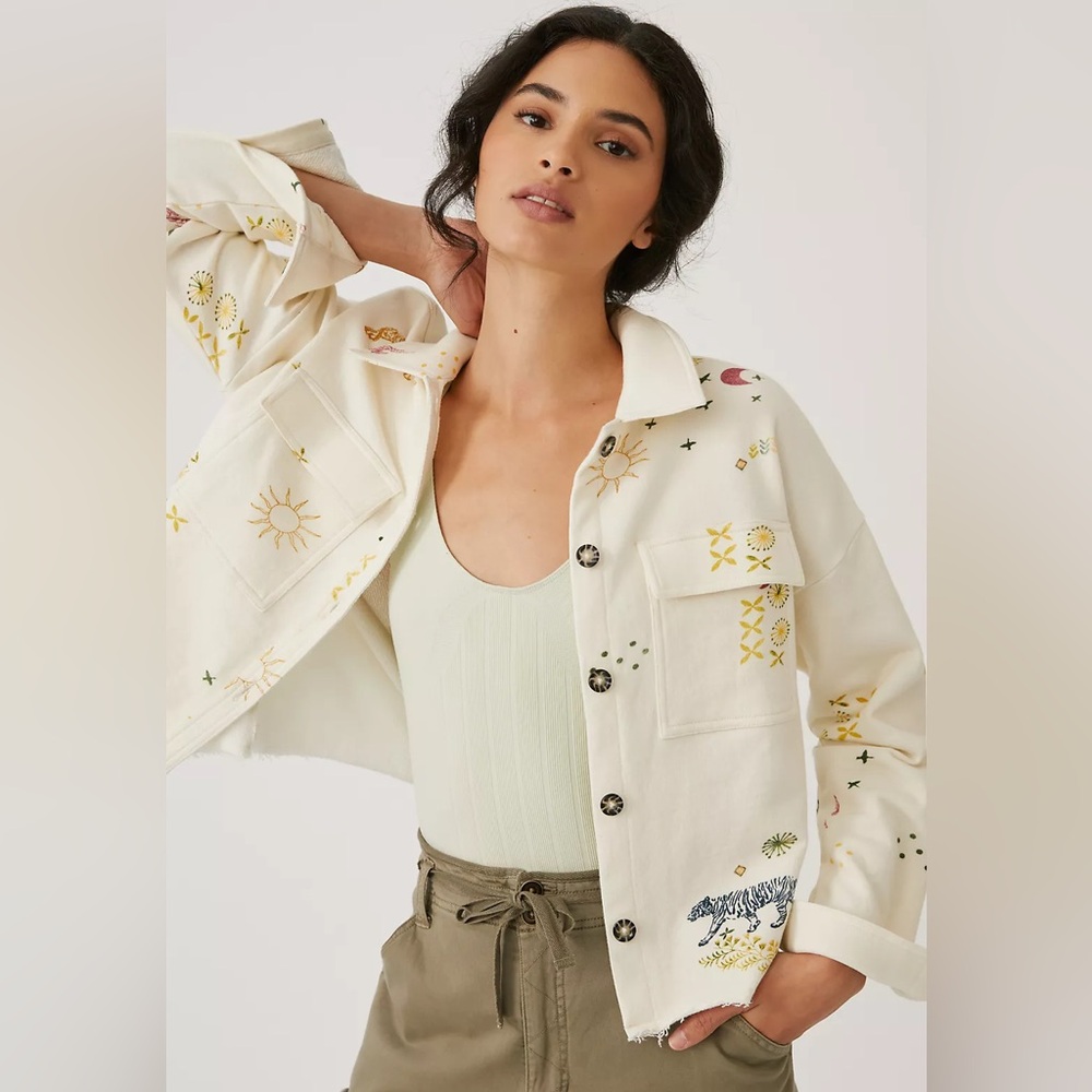 Anthropologie pilcro shirt jacket